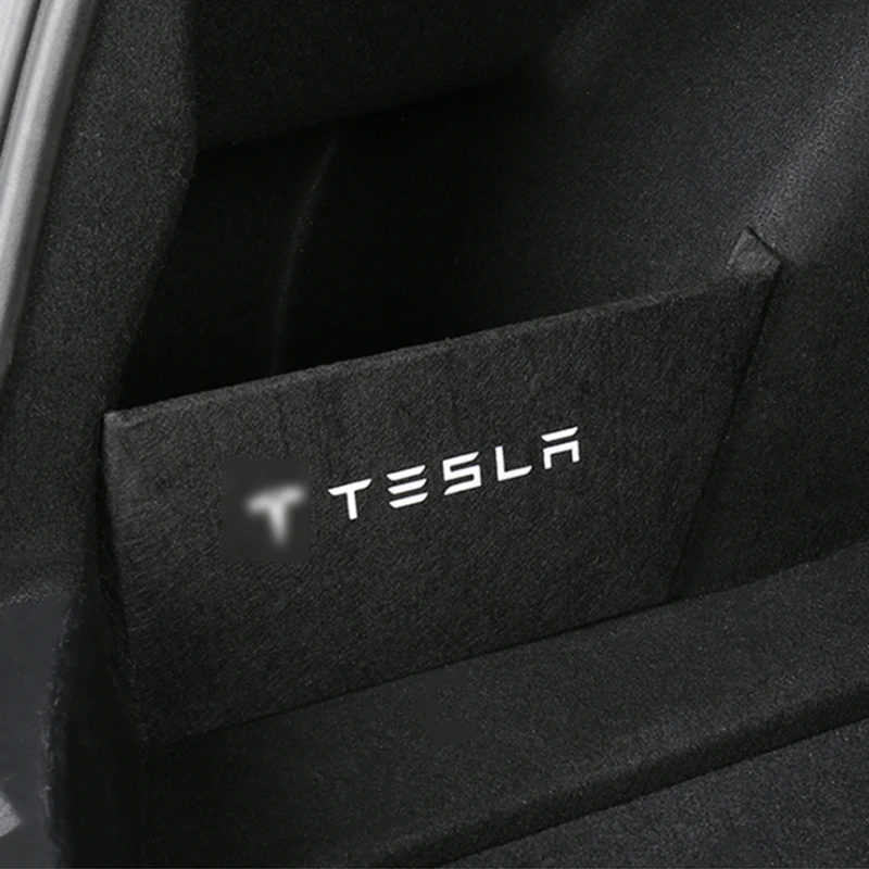 Страничният Панел Организатор за Съхранение в багажника на колата За Tesla Model 3 2021 Автомобили Задната Кутия с Прегради за съхранение, Разделяне на Багажника Аксесоари Изображение 4
