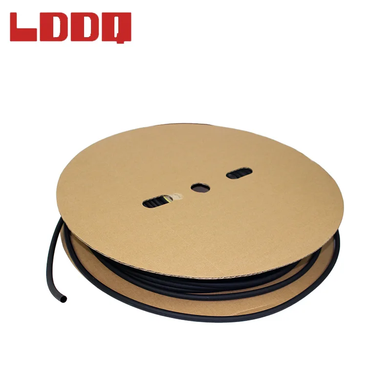 LDDQ 50 м 3:1 Свиване тръба лепило с лепило Водоустойчив Диаметър 9,5 мм Семицветная кабелна прикачване Свиване тръба термореактивный Изображение 1