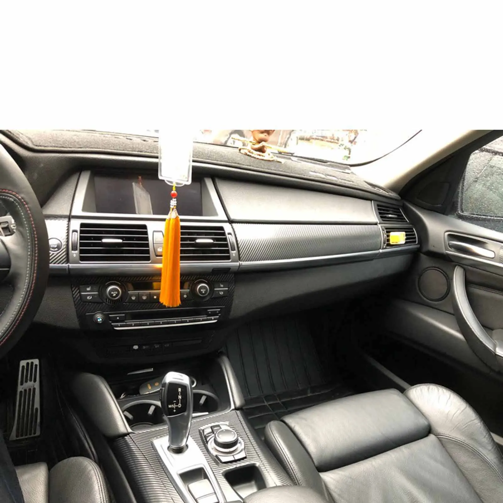 За BMW X5 E70 X6 E71 Аксесоари за Интериора, изработени От Въглеродни Влакна Целия Комплект Капак 2008-2013 Изображение 3