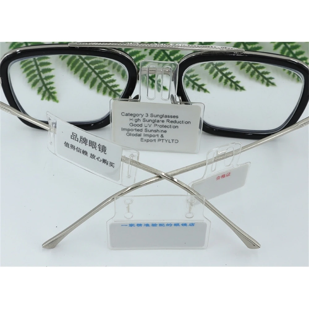 Оптична Етикет Прозрачен Винил Втулка на Въздушната Очила Бележки Етикет За Бижута PVC Калъф Плик Лист Рамка, Държач За Карти Изображение 1