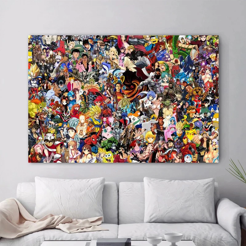 Супергерой на марвел Комикс the Avengers Платно Живопис Капитан Америка Щампи и плакат на Стенно Изкуство Картина за вашия интериор, Хол Куадрос Изображение 4