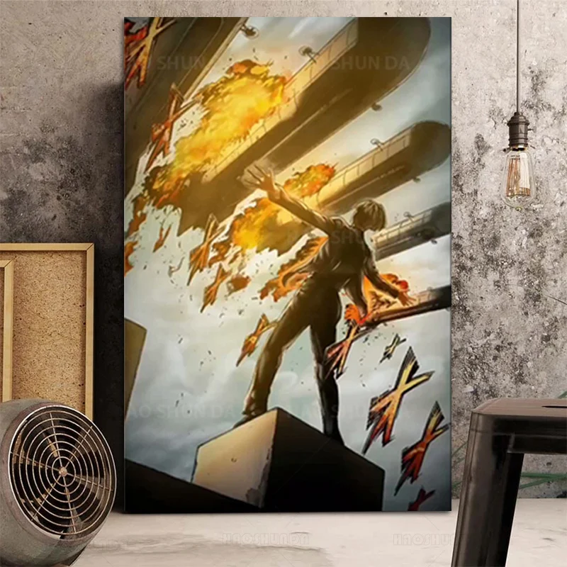 Атака на Титан Елена Плакат Декоративна Живопис на Платното за монтаж на стена Арт Хол Плакати Спалня Живопис Изображение 2