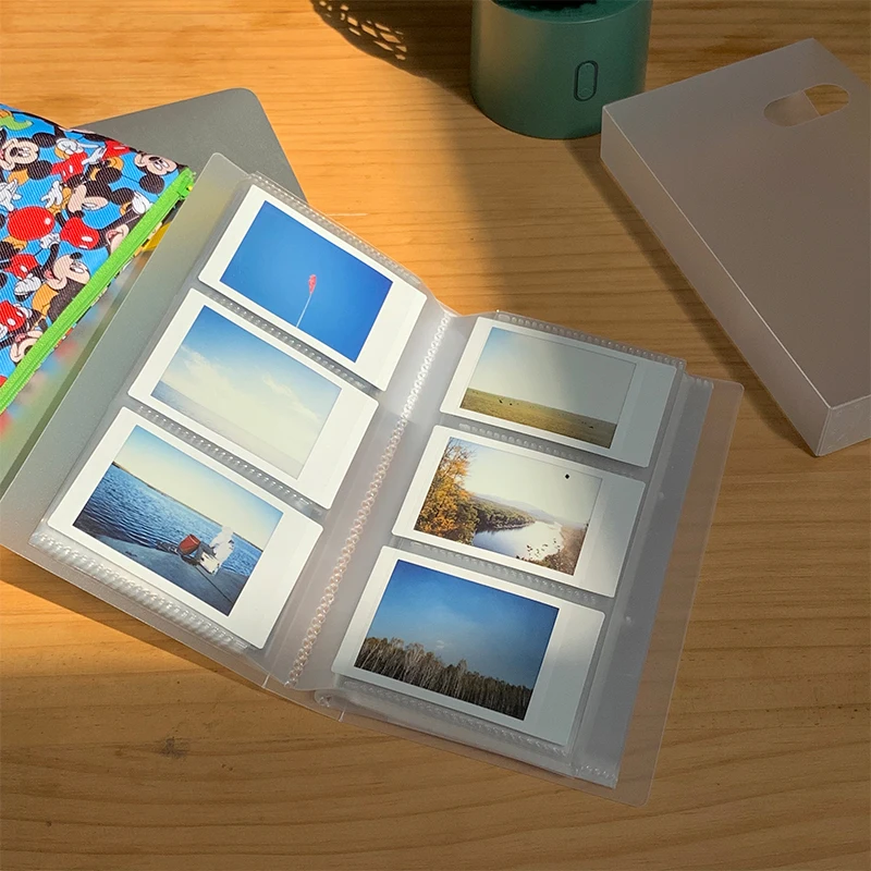3-Инчов 240 Джобове Матово Покритие Polaroid Мини-Фото албум за Събиране на Книги за билет Бизнес Банкова Карта За Съхранение на Снимки Изображение 4