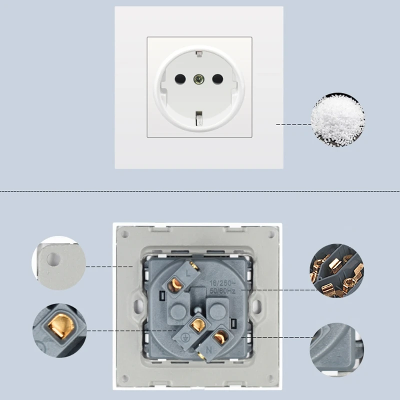 Стандартна Кръгла Преобразовательная Изход ЕС Контролер Smart Plug на Ключа за Дистанционно Управление Розетка електрическо оборудване Изображение 4
