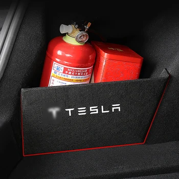 Страничният Панел Организатор за Съхранение в багажника на колата За Tesla Model 3 2021 Автомобили Задната Кутия с Прегради за съхранение, Разделяне на Багажника Аксесоари