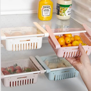 Ред Хладилник организатор на силози може притежателят на диспенсера за напитки хладилник с фризер кухненски шкафове прозрачни пластмасови рафтове за съхранение на хранителни продукти > Домашно съхранение и организация / www.yorkshireclaims.co.uk 11