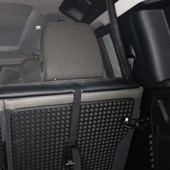 За LR Defender 110 2020-2022 Защитна изолация Багажника на Колата Защита от домашни любимци на Задната седалка на Разделете Грузовую зона Мрежа за Багажника, Мрежест екран 1