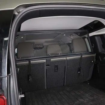 За LR Defender 110 2020-2022 Защитна изолация Багажника на Колата Защита от домашни любимци на Задната седалка на Разделете Грузовую зона Мрежа за Багажника, Мрежест екран 2