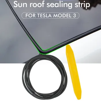 Автомобилен Комплект за намаляване на Шума на Вятъра Комплект Тихи Уплътнения за Tesla Model 3 2021 Аксесоари оборудване запечатване Уплътнение за Стъкло на Покрива 1
