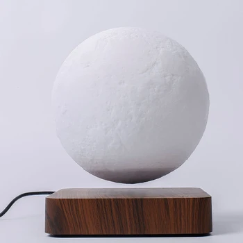 Творчески Луксозен Интелигентен Дисплей Магнитна Левитация Луна LED нощна светлина 3D Печат Плаващи Аксесоари За декорация на Дома и Модерни 1