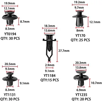 Ред Закрепване на бронята на автомобила быстроразъемные брони автоматична хромирани закопчалки за комплект скрепителни елементи Jdm комплект капаци на багажника и люк е на разположение > Аксесоари за интериора / www.yorkshireclaims.co.uk 11