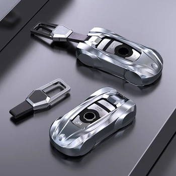 Калъф за ключове от сплав Калъф за ключове Чанта за ключове за Bmw F20 F30 G20 f31 F34 F10 G30 F11 X3 F25 X4 I3 M3 M4 1 3 5 Серия Аксесоари за стайлинг на автомобили 2