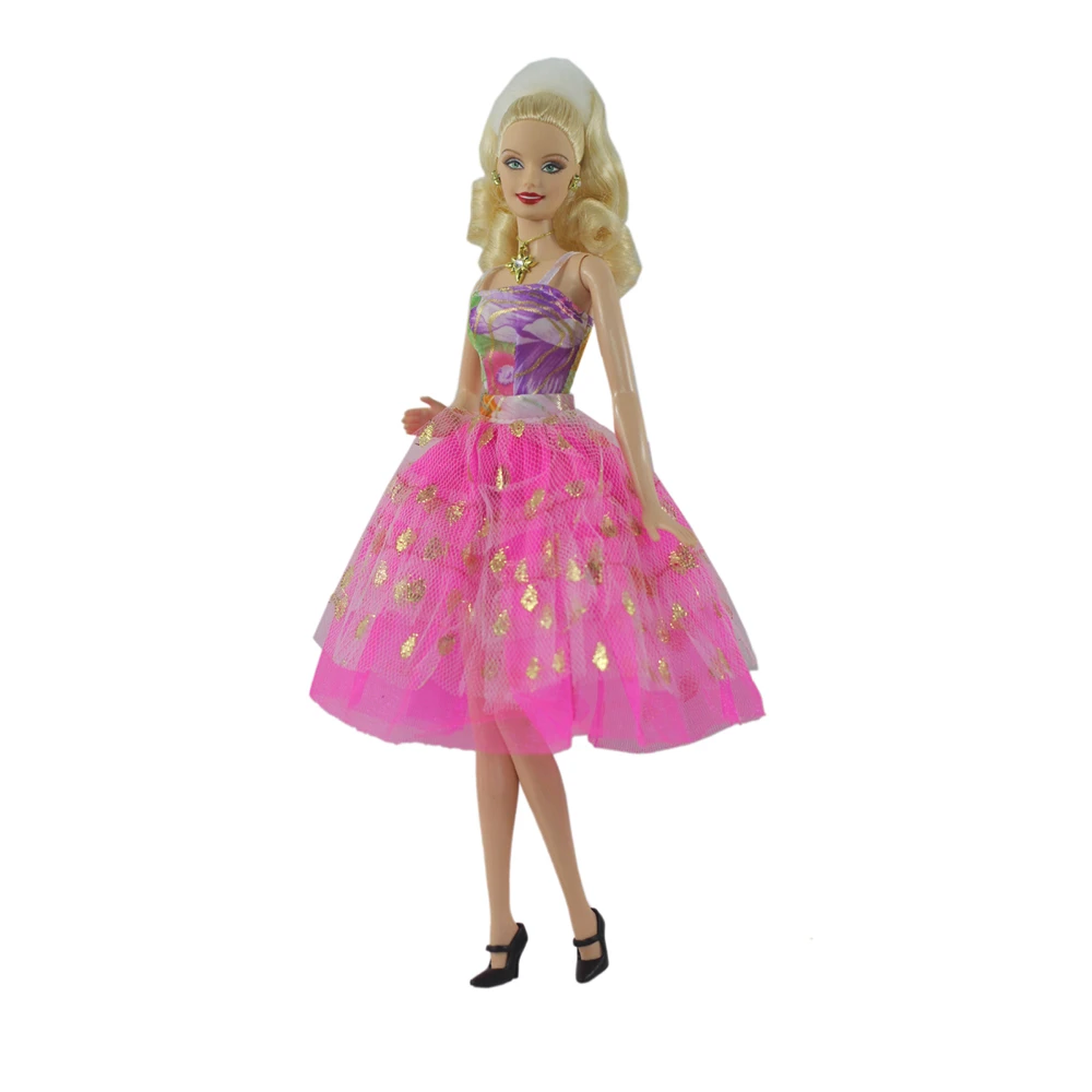 Комплект за дами розово рокля за Барби блайт tait 1/6 MH CD FR SD Kurhn BJD Аксесоари за кукольной дрехи Изображение 1