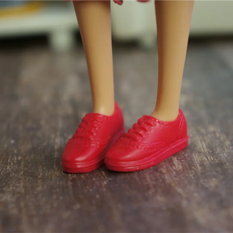 Обувки на токчета за Барби оригиналната кукла 1/6 bjd аксесоари маратонки boneca princesas сандали zapatos бял черен детски играчки за момичета Изображение 2