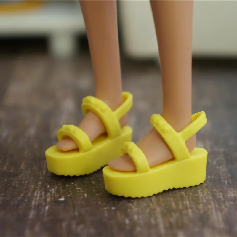 Обувки на токчета за Барби оригиналната кукла 1/6 bjd аксесоари маратонки boneca princesas сандали zapatos бял черен детски играчки за момичета Изображение 3