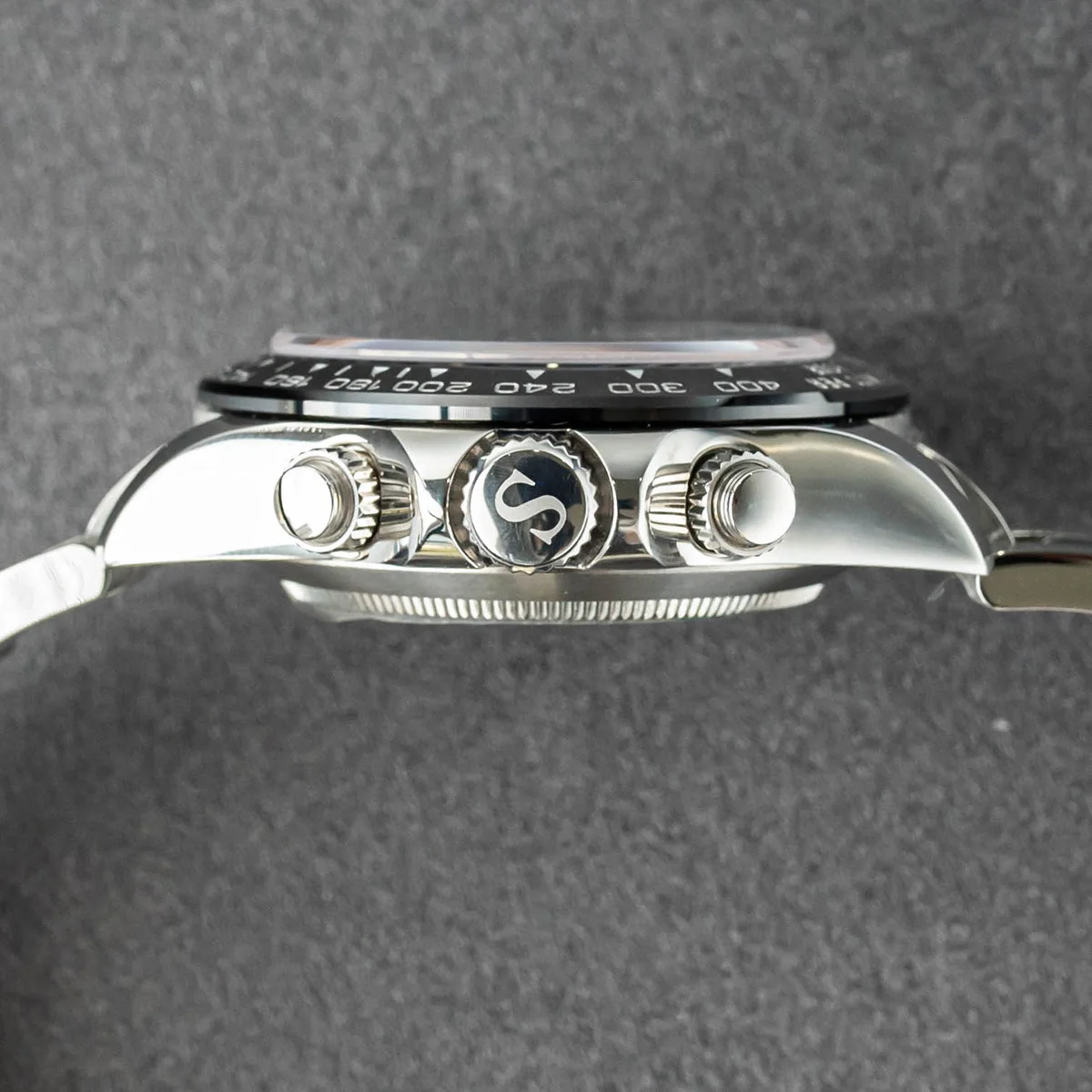 Sugess Panda 7750 Механизъм Автоматичен механичен Хронограф часовник е Водоустойчив Мъжки часовник за гмуркане Керамични bezel Подарък за Ден-Тон Изображение 5