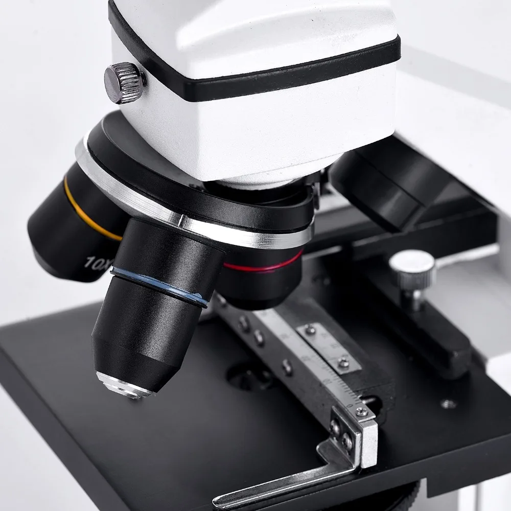 640X Биологични Микроскопи Студентски Образователен Монокулярный Микроскоп с LED Лампа Matal Изображение 1