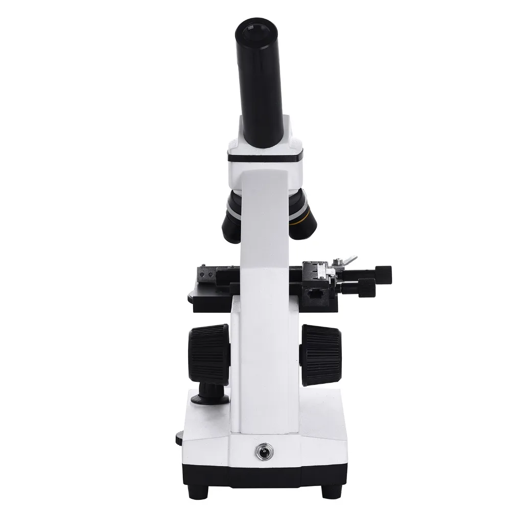 640X Биологични Микроскопи Студентски Образователен Монокулярный Микроскоп с LED Лампа Matal Изображение 4