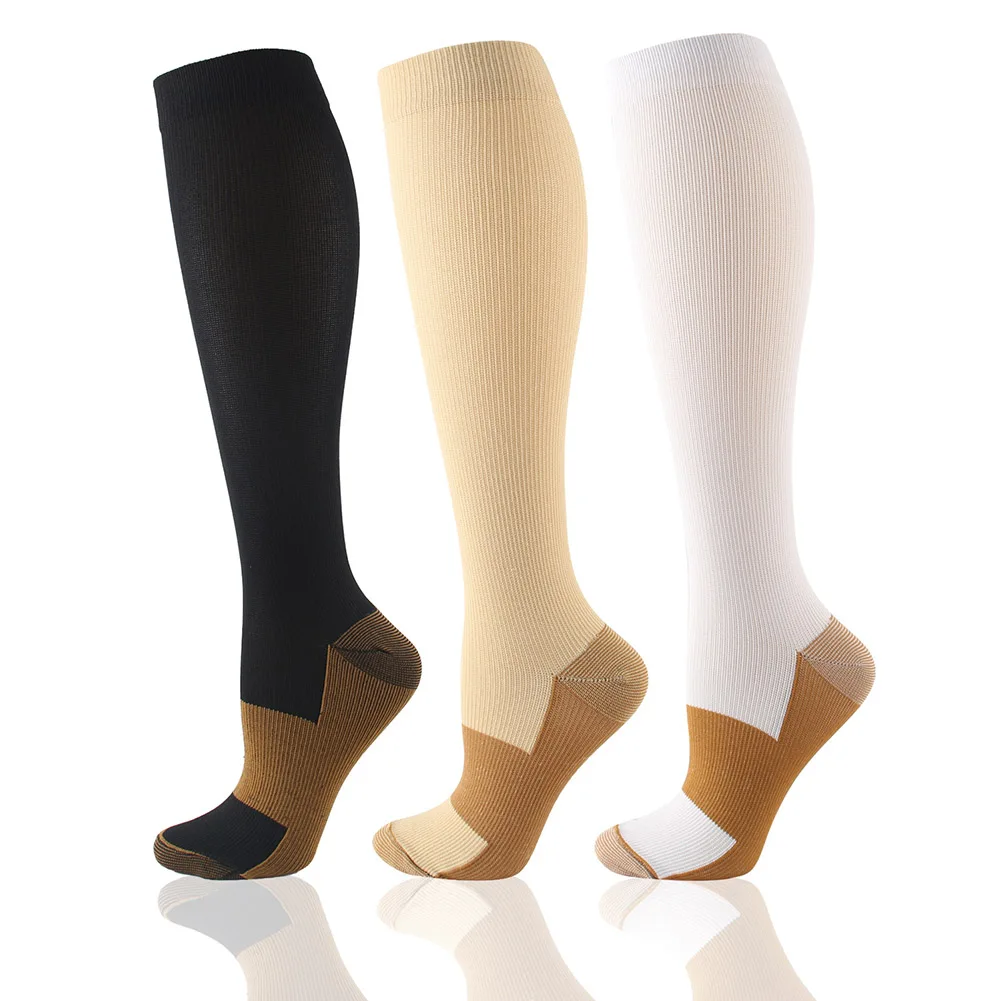 Компресия чорапи за мъже и жени, Унисекс Спортни Чорапи, подходящи за бягане, Полет, Пътуване, Чорапи за възстановяване на кръвообращението Изображение 5