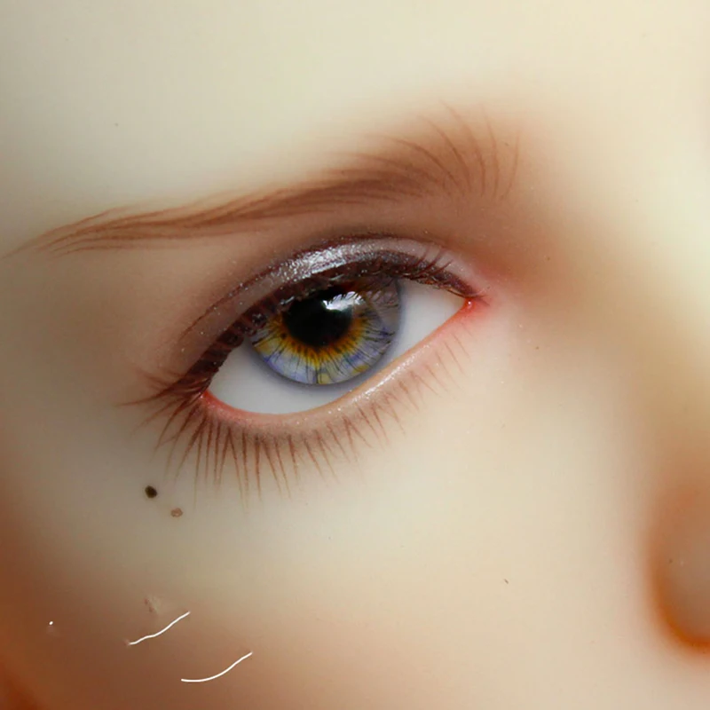 Очите BJD Очи от смола,Очи за кукли,Очите сигурност,Очите занаяти,Играчка очите на 12 мм и 14 мм и 16 мм, 18 мм,Очите BJD за 1/3 1/4 1/6 BJD Малка радужка Изображение 3