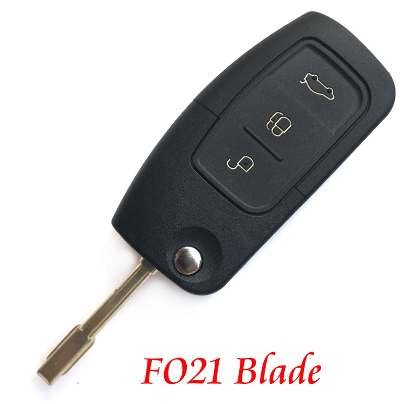 Дистанционно ключодържател за Ford S-Max, C-max, Focus, fiesta galaxy, Mondeo ka 3 бутона флип-надолу сгъваема капачка за ключ на автомобила Изображение 4