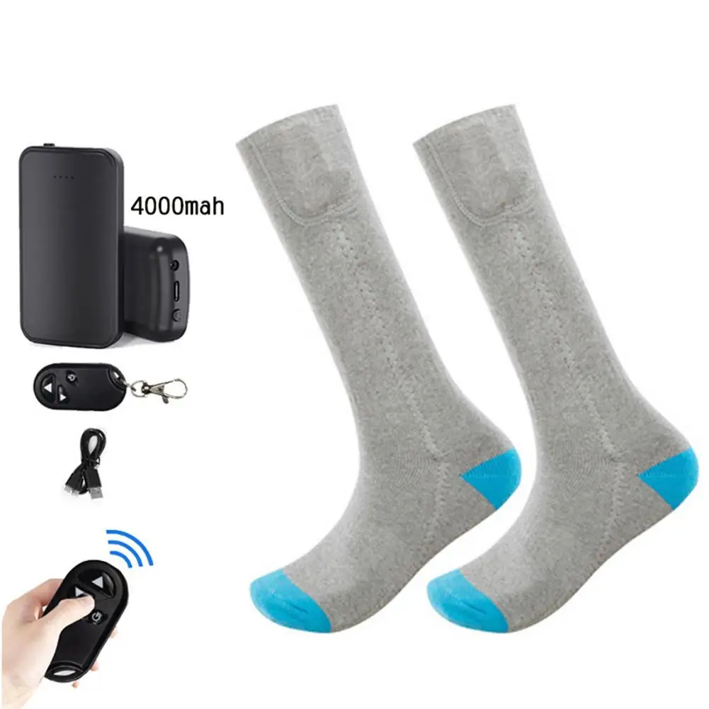 Чорапи с топъл Зимата на Топло Спортно Оборудване, Акумулаторна батерия, Дистанционно управление Външни Топлинни Чорапи Висока Якост на опън За мъже и жени Изображение 5