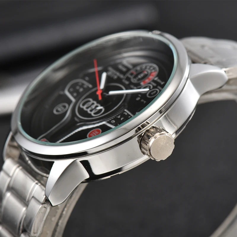Модни Луксозни Спортни 3D Часове на волана на колата за мъжки Спортни часовници F1 Racing Мъжки кварцови часовници за автомобилистите reloj Изображение 2