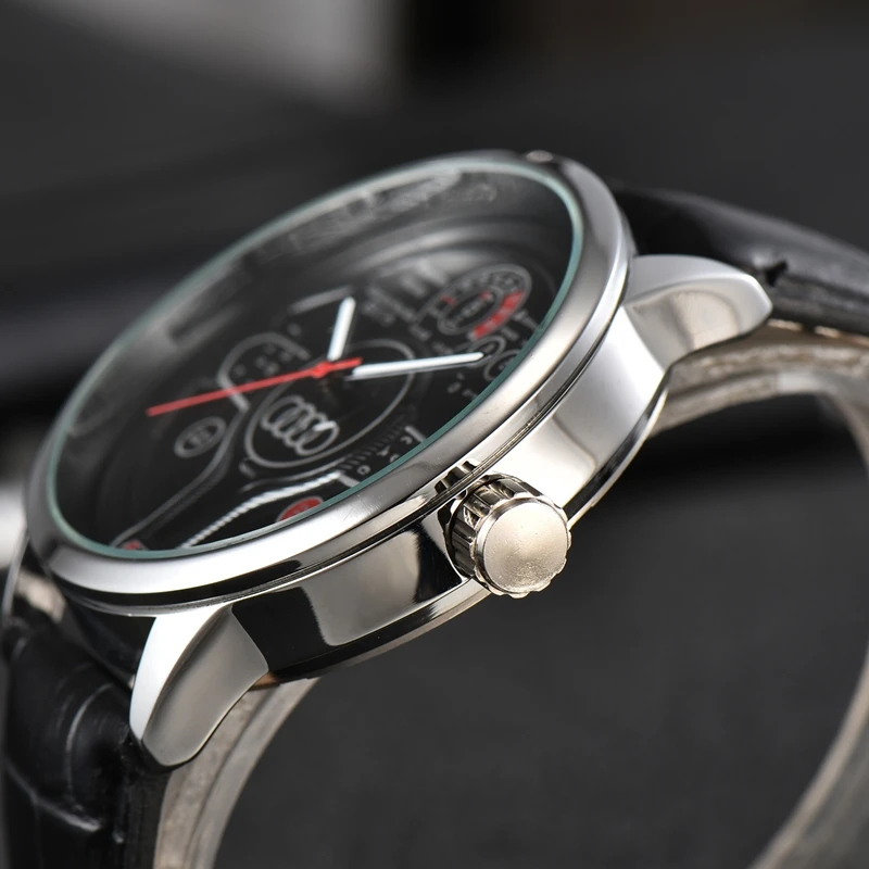 Модни Луксозни Спортни 3D Часове на волана на колата за мъжки Спортни часовници F1 Racing Мъжки кварцови часовници за автомобилистите reloj Изображение 5