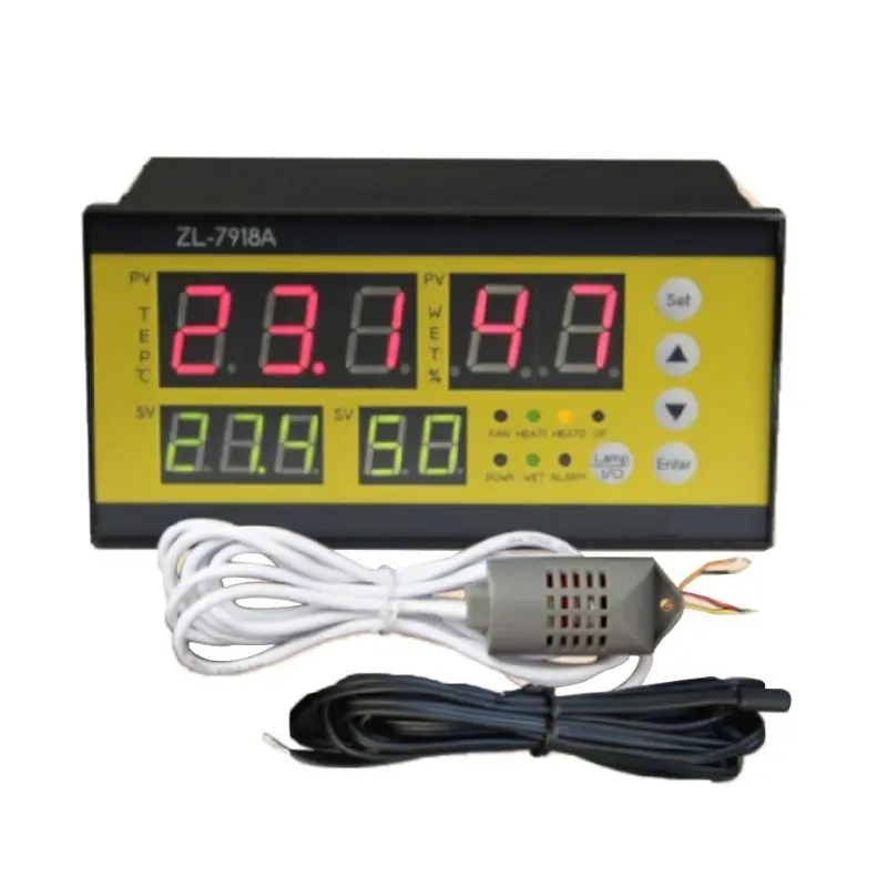 ZL-7918A Многофункционален Автоматичен Контролер на Инкубатора 100-240 LCD дисплей за Контрол на Температурата И Влажността XM 18 Термостат Термична Изображение 3