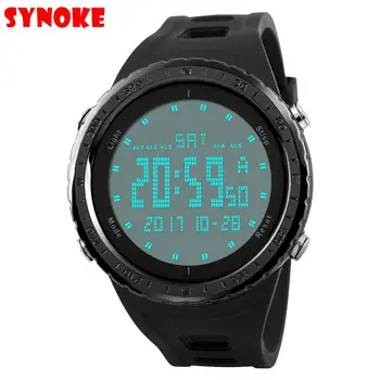 SYNOKE Спорт на открито, катерене, електронни часовници студентите мъжки дигитален часовник relogio masculino мъжки ръчен часовник digital