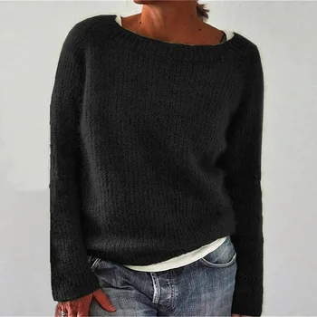 Ред B647 дамски нова мода есен сладък V-образно деколте с открити рамене диамантена обрат кратък пуловер върховете ретро мързелив пуловер с дълъг ръкав > Пуловер / www.yorkshireclaims.co.uk 11