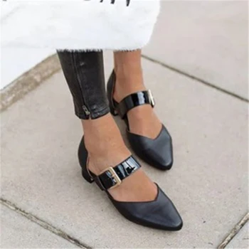 2022 Лятна дамски обувки Секси с леопардовым принтом Обикновена сандали с остри пръсти на ниски обувки с Модерен въжета с катарама Zapatos De Mujer 2