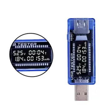 USB-детектор LCD Волтметър Амперметър Тестер Мощност Тестер Измерител на Мощност Зарядно Д-р Волтметър Мощност 2