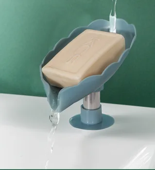 Ред 1бр държач за сапун баня с душ препарат за съдове душове, чинии кутия за съхранение сапун с източване на самозалепващи стенни пластмасови аксесоари > Стоки за баня / www.yorkshireclaims.co.uk 11
