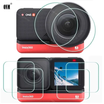 Защитно фолио за екрана Insta360 ONE R Twin Edition и Insta 360 ONE R 4k Широкоугольной камера Лен LCD филм със защита от закалено стъкло