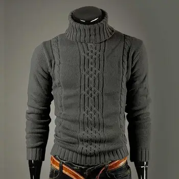 Мъжки Тънък Пуловер С Дълъг Ръкав Случайни Пуловер За Зимата Вязаный Пуловер X6360 2