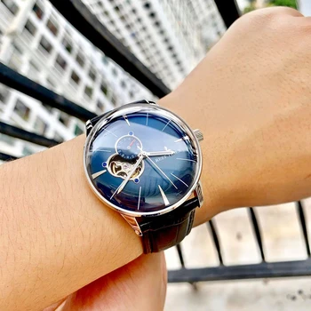 Ред Тънки автоматични часовници луксозна марка Carnival Seiko механизъм механични часовници мъжки син сапфир календар водоустойчив Reloj Hombre > Мъжки часовник / www.yorkshireclaims.co.uk 11