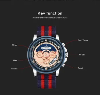 Ред Мъжки часовници топ луксозна марка Curren 2018 мъжки часовник от неръждаема стомана, кварцов часовник аналогов водоустойчив спортни армейските военни ръчен часовник > Мъжки часовник / www.yorkshireclaims.co.uk 11