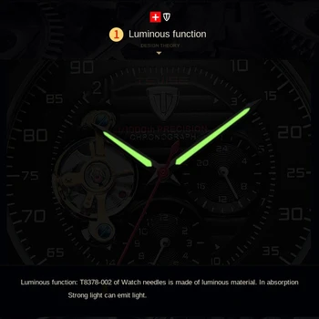 Ред Блигер 36 мм/39 мм черен циферблат сапфир кристал полированное япония Nh35 Miyota 8215 Pt5000 механизъм за самостоятелно ликвидация за мъже зелен светлинен > Мъжки часовник / www.yorkshireclaims.co.uk 11