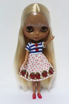Безплатна доставка голяма отстъпка RBL-118DIY Гола кукла блайт tait подарък за рожден ден за момиче 4 цвята големи очи кукли с красиви коса скъпа играчка