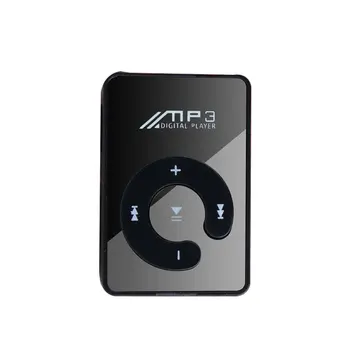 Преносим Мини-Огледално Клип MP3 плеър, Поддръжка на музикални носители на Micro SD TF Карта Мода Hifi MP3 за Спорт на открито 2