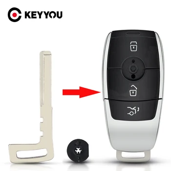 KEYYOU 10x Дистанционна форма на Острието Смарт ключ За Mercedes Benz Калъф за ключове C200L E300L S320 E Клас 2016-2020 S Клас 2018 2