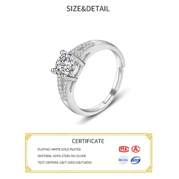 Ред Oevas сребро 925 проба 8*8 мм 5 карата сапфир с высокоуглеродистым диамантен пръстен пръстени за жени, лъскави сватбени украси за партита > Изискани бижута / www.yorkshireclaims.co.uk 11