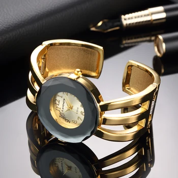 Нови модни дамски часовници Женски гривна Луксозна марка с огранкой от скъпоценни камъни Геометрично рокля от кристал Кварцов часовник Подарък Директна доставка Reloj Mujer 2