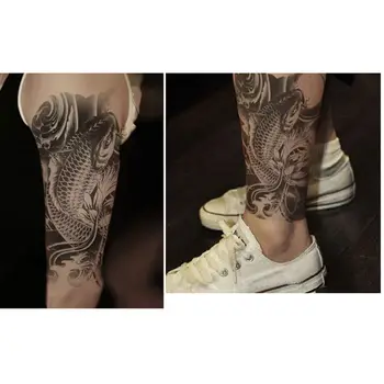 Ред Водоустойчив временна татуировка стикер черна къна дантела арабски лотос тотем цвете флаш татуировка жена пръст боди-арт фалшива татуировка мъж > Татуировки и боди арт / www.yorkshireclaims.co.uk 11