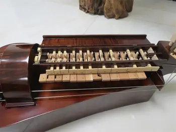 Ръчно изработени от клен дърво 6 струни 24 клавишите красива Шарманка #2 2