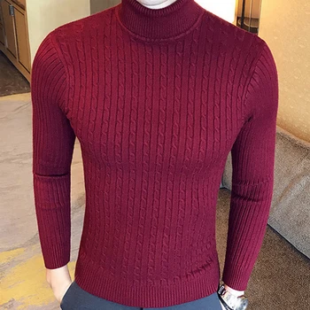 Ред Мъжки пуловер вязаная Hoody с дълъг ръкав кръгъл отвор пуловер върховете жилетка Ca > Пуловер / www.yorkshireclaims.co.uk 11