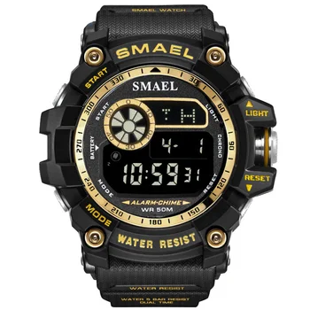 Модерни цифрови часовници за мъже, Водоустойчиви Спортни Часовници, Богат на функции цифров часовник с голям циферблат на часовник Relogio Masculino
