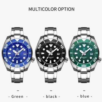 Ред Lige сапфирен кристал автоматични часовници за мъже на най-добрата марка на луксозни напълно стоманени спортни механични часовници модни 100 м водоустойчив мъжки часовник > Мъжки часовник / www.yorkshireclaims.co.uk 11