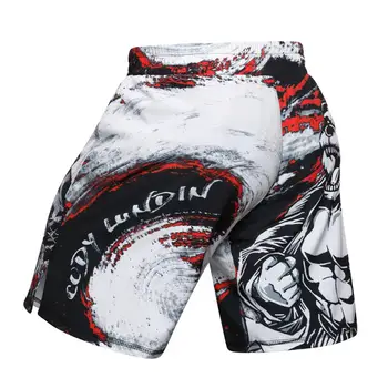 Коди Лундин Мъжки къси панталони 2021 гореща разпродажба висококачествен сублимационен печат печат боксови шорти mma бойни изкуства ежедневни спортни къси панталони 2